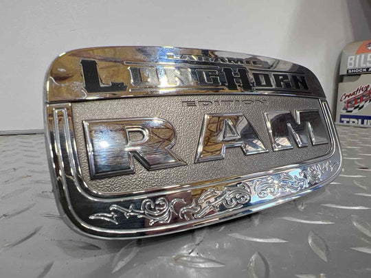 11-18 Ram 1500 Laramie Longhorn Chrome Rear Tailgate Emblem Badge Nameplate