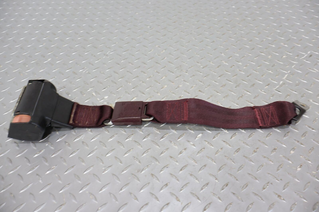 86-88 Chevy Monte Carlo Rear Left LH Seat Belt Retractor & Buckle (Maroon 79U)