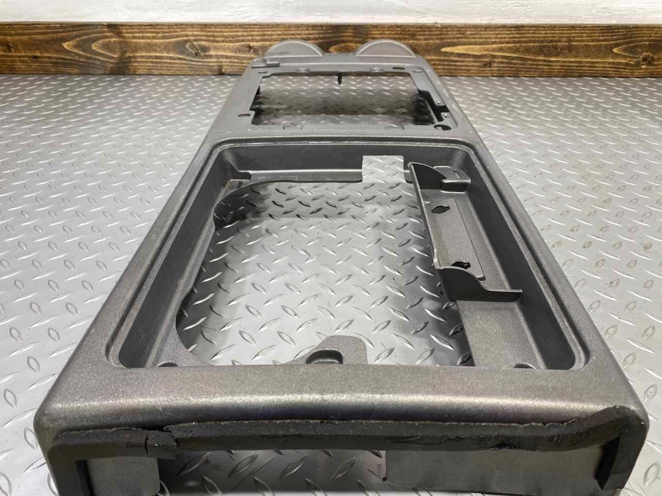 03-07 Hummer H2 Center Console Top Trim Panel Cover Arm Rest Surround OEM Silver