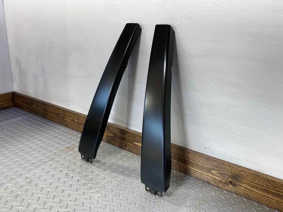 03-04 Audi RS6 LH & RH EXTERIOR Upper B-Pillar Trim Panels (Black) See Notes