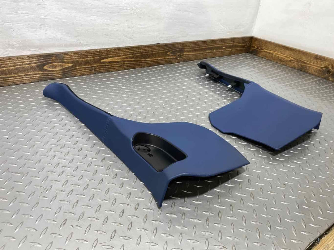 03-10 Bentley Continental GTC Pair LH & RH Leather Kick Panels (Blue) See Notes