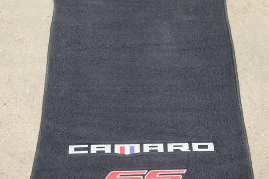 16-23 Chevy Camaro SS Convertible Pair of OEM Carpeted Floor Mats Embossed Black