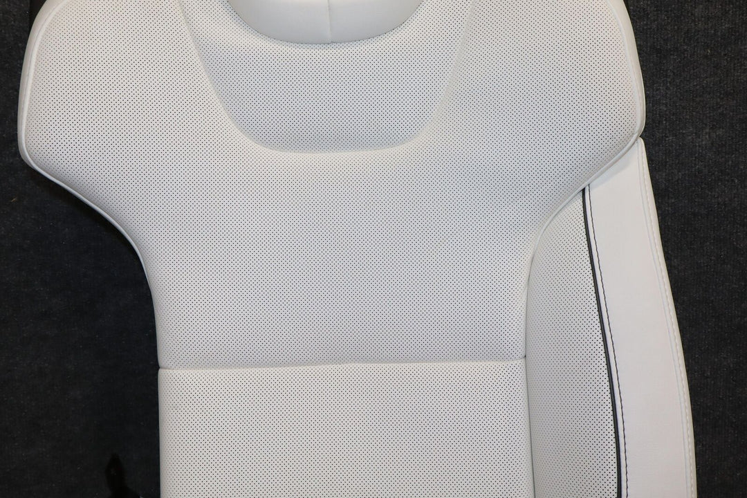 21-23 Telsa Model S Plaid Left LH Driver Rear Seat Upper Section (White)