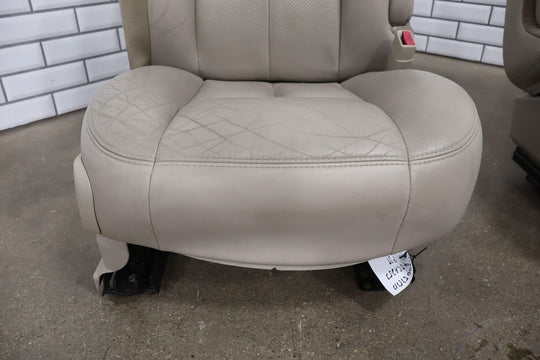 03-06 Cadillac Escalade Front Leather Bucket Seat Set (Left/Right) Shale 83K