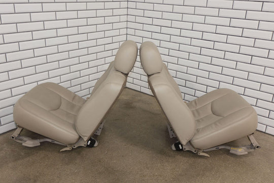 03-06 Cadillac Escalade Short WB 2nd Row Leather Seat Set (Shale 152) Mild Wear