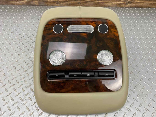 06-12 Bentley Flying Spur REAR Roof Overhead Console (Ochre & Woodgrain)