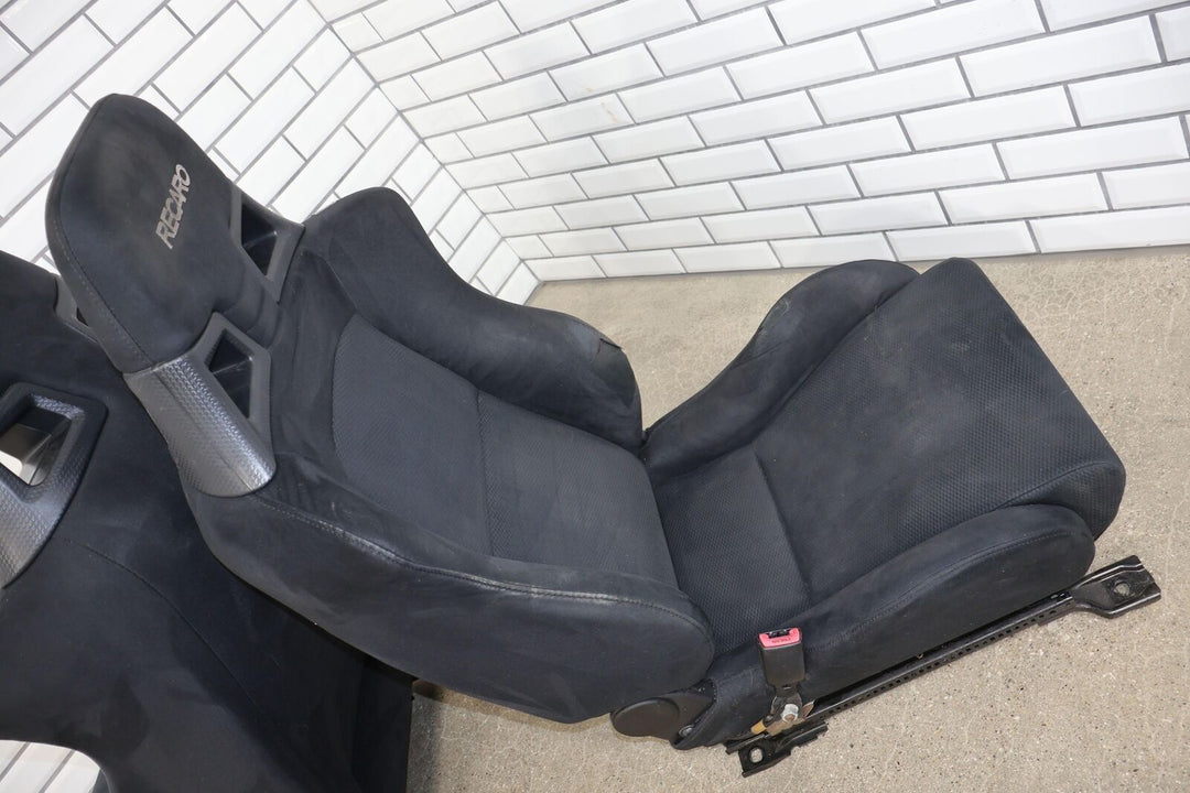 2011 Mitsubishi Lancer Evolution X GSR Alcantara Recaro Seats Set (Black 68P)