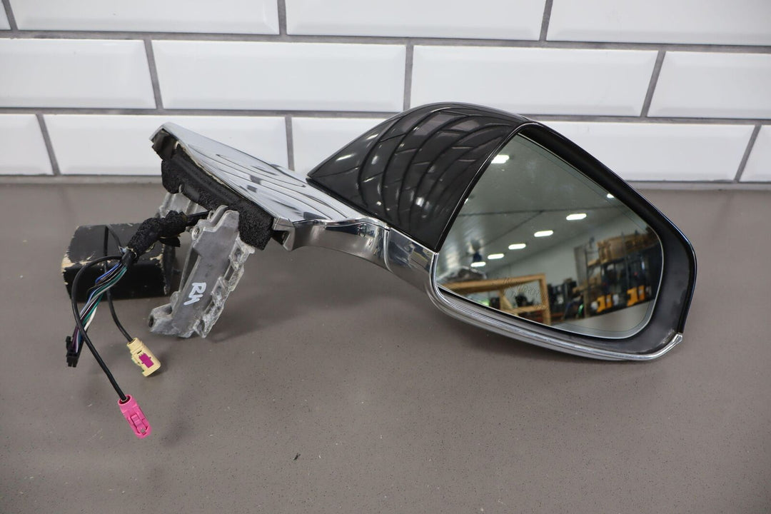 2012-2015 Tesla Model S Left LH Power Door Mirror (Black & Chrome) Tested