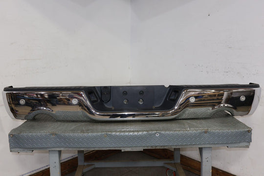 13-18 Ram 1500 Longhorn Chrome Rear Bumper W/Dual Exhaust Cutouts & Park Assist