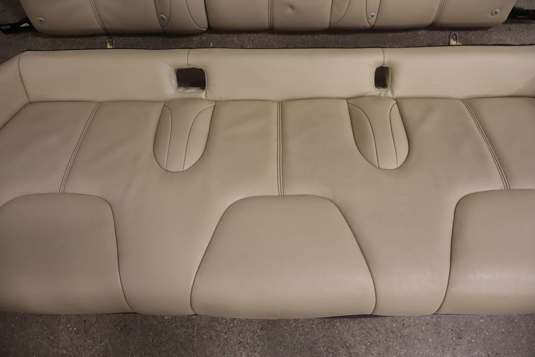 16-20 Tesla Model S Rear 2nd Row Leather Bench Seats (Tan) See Photos