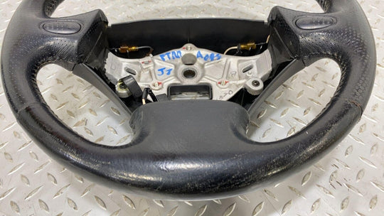 92-02 Mazda RX7 FD OE Leather 3 Spoke Steering Wheel (Black FE8) Normal Wear