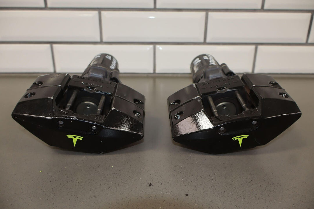 2012-2020 Tesla Model S / X Neon Green Custom Brake Caliper Set (6)