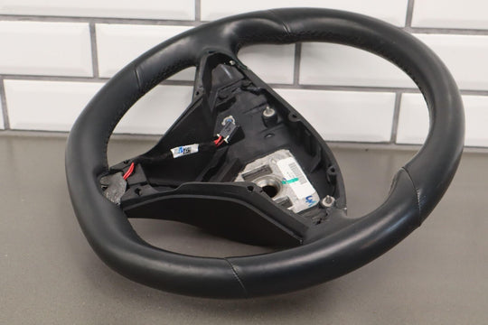 2012-2020 Tesla Model S/X Heated Black Leather Steering Wheel OEM