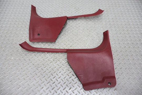 87-93 Ford Foxbody Mustang Hatchback Pair LH&RH Interior Kick Panels (Red DR)