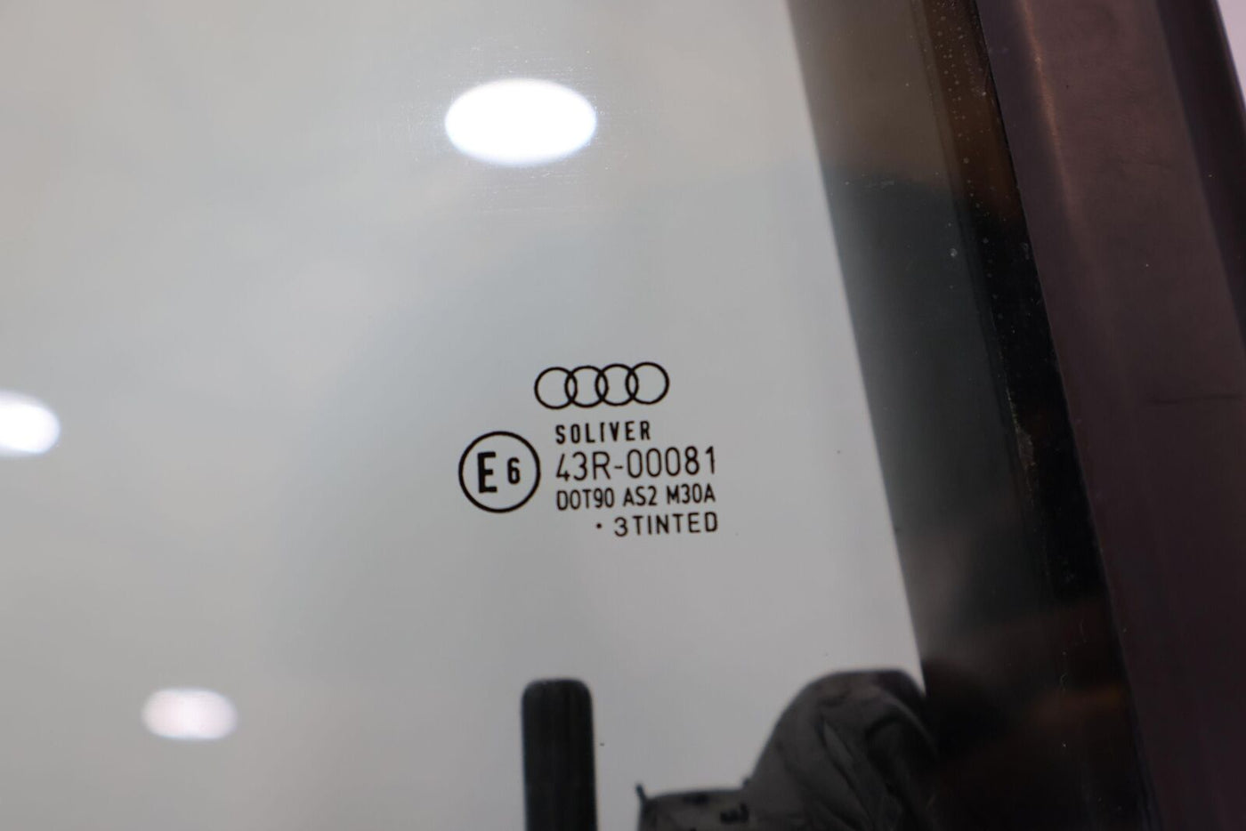 03-04 Audi RS6 Rear Right RH Door W/ Glass (Daytona Gray LZ7S) Dented See Photos
