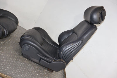 1996 Pontiac Firebird Trans AM Leather Seat Set Front&Rear (Graphite) Cracking