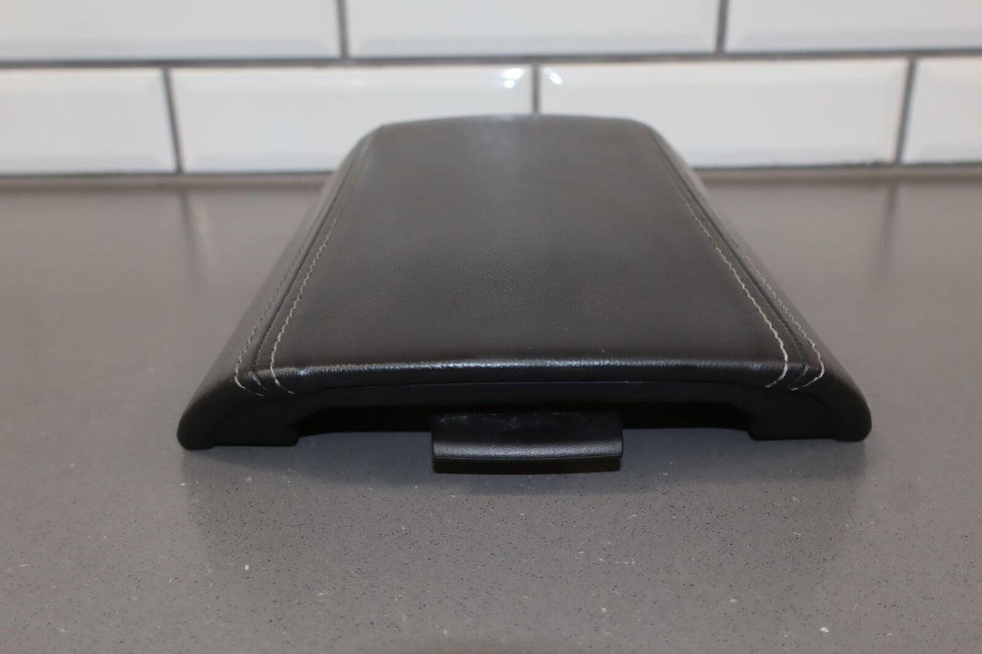 2010-2015 Chevy Camaro Black Leather Center Console Lid Arm Rest 51k