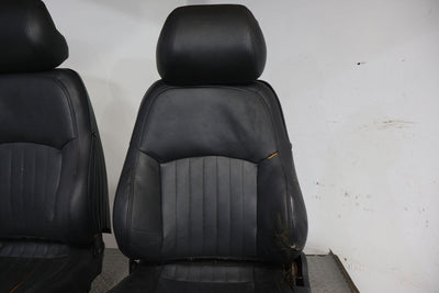 1996 Pontiac Firebird Trans AM Leather Seat Set Front&Rear (Graphite) Cracking