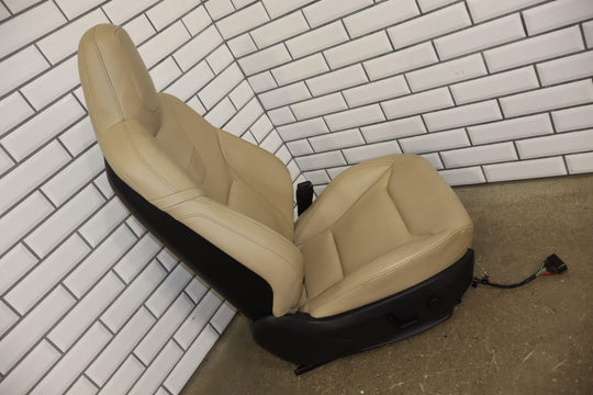 16-20 Tesla Model S Front Right Passenger Power Leather Seat (Tan) Tested