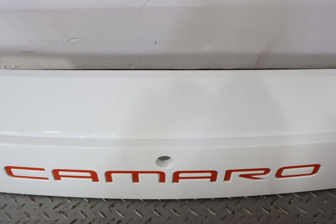 93-02 Chevy Camaro Z28 Rear Tail Finish Panel ( Arctic White/Red Letters) OEM