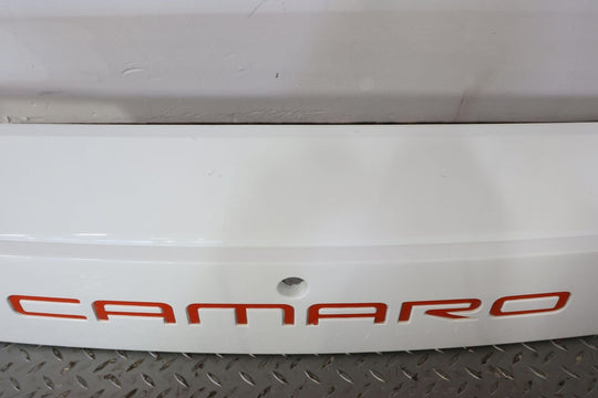 93-02 Chevy Camaro Z28 Rear Tail Finish Panel ( Arctic White/Red Letters) OEM