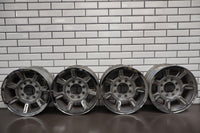 2003-2007 Hummer H2 Set (4) Aluminum 17x8.5 OEM Silver Wheels W/Center Caps