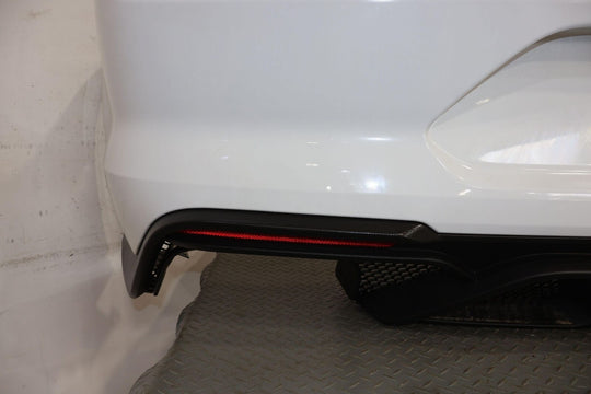 18-22 Ford Mustang Mach 1 OEM Rear Bumper Cover (Oxford White YZ/Black Stripes)