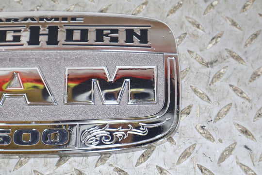 11-18 Ram 1500 RH Passenger Door Laramie Longhorn Chrome Emblem Badge Nameplate