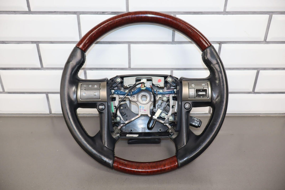 10-13 Lexus GX460 Leather OEM Steering Wheel (Black/Woodgrain) See Notes