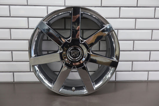 05-09 Cadillac XLR Single (1) 18x8 Chrome 7 Spoke Wheel W/Center Cap