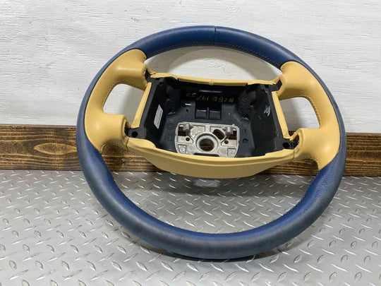 03-10 Bentley Continental GT Leather Steering Wheel (Blue/Tan) See Description