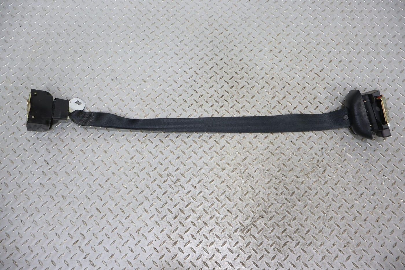 87-89 Cadillac Brougham Rear Left LH Seat Belt Retractor (Black 19) Lt. Wear