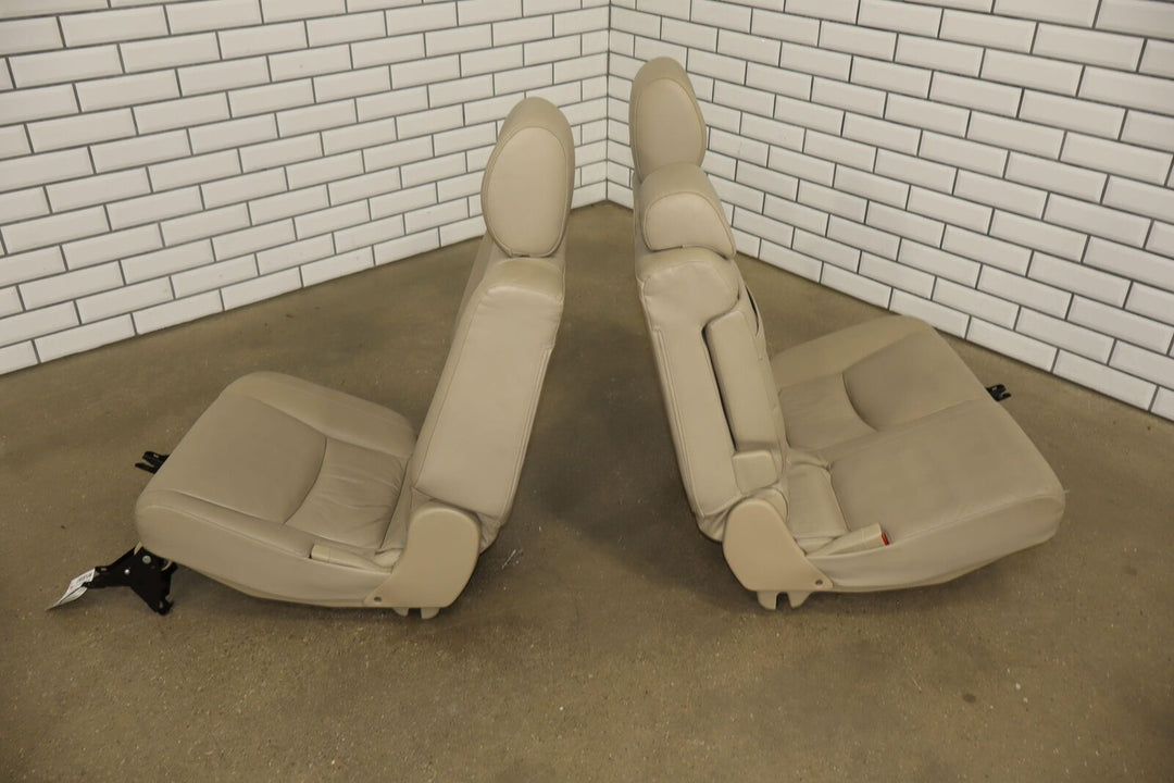 03-09 Lexus GX470 Pair LH&RH Split Bench 2nd Row Leather Seat Set (Ivory 00)