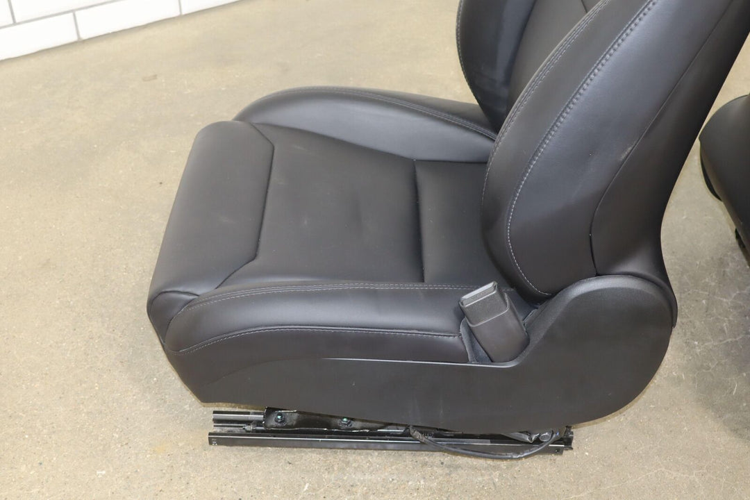 2016-2018 Tesla Model S Next Gen Black Leather/Ventilated Front Seats (Black)