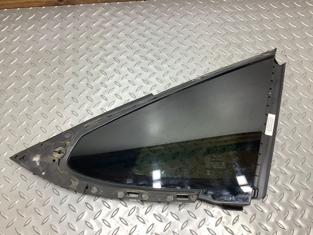 12-20 Tesla Model S Rear Right RH Passenger Quarter Glass Window (Self Tint)