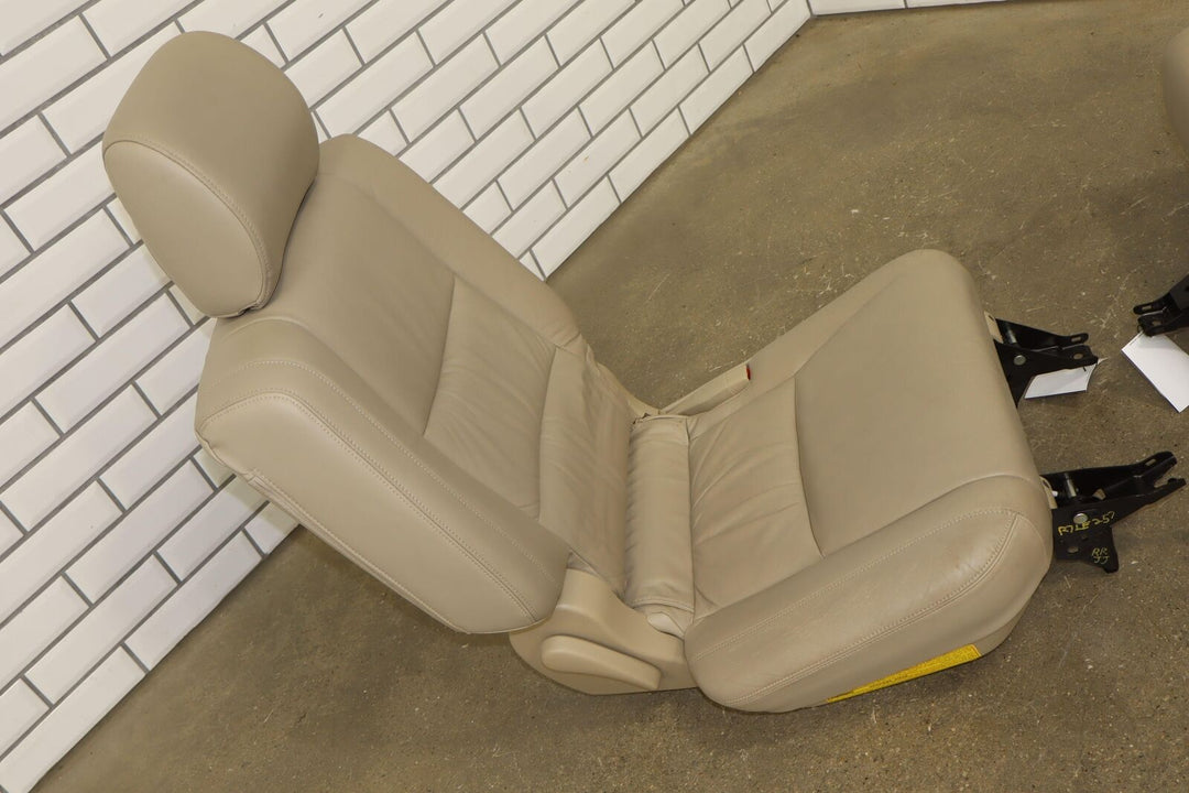 03-09 Lexus GX470 Pair LH&RH Split Bench 2nd Row Leather Seat Set (Ivory 00)