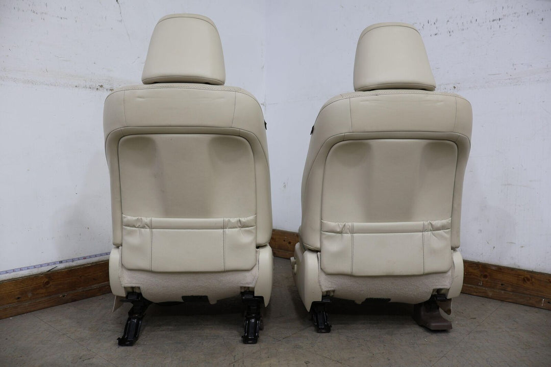 10-13 Lexus GX460 Pair LH&RH Front Leather Bucket Seats (Ecru LA00) Mild Wear