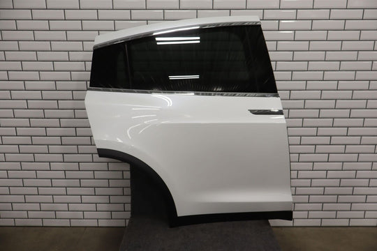 16-20 Tesla Model X Rear Right RH Door W/Glass (Pearl White PPSW) See Photos