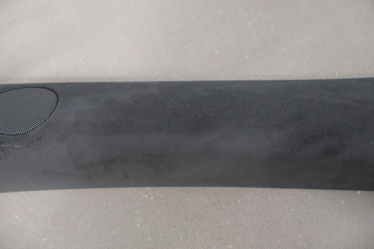 21-23 Tesla Model S Driver Left Interior A Pillar Trim Black Suede Alcantara