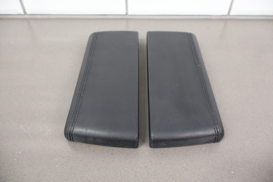 12-15 Tesla Model S Pair LH & RH Interior Leather Arm Rest Pads (Black)