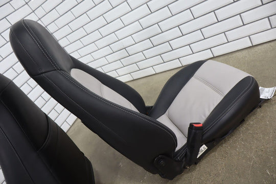 1999-2000 Mazda Miata NB Pair of Bucket Seats Manual Black/Silver *Recovered*