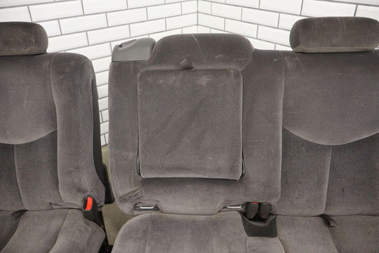 03-07 GMC Sierra 1500HD Crew Cab Rear Bench Seat (Dark Pewter) Cloth