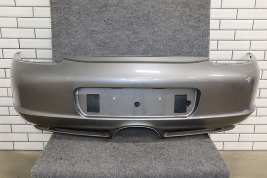 2003-2004 Porsche Boxster Rear OEM Bumper (Seal Gray Metallic L6B4) Impact Marks