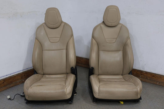 16-20 Tesla Model S LH&RH Front Bucket Leather Seats (Tan) Power/Heated/Vented