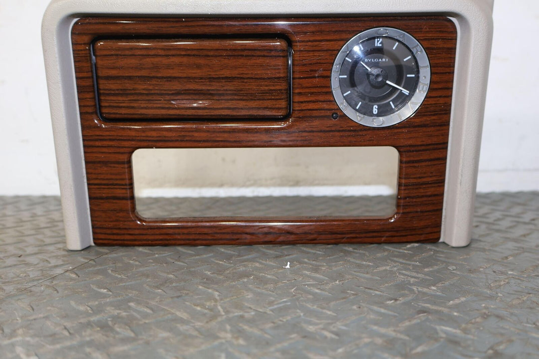 02-06 Cadillac Escalade Console Woodgrain Trim W/ Analog Clock (Tested) OEM