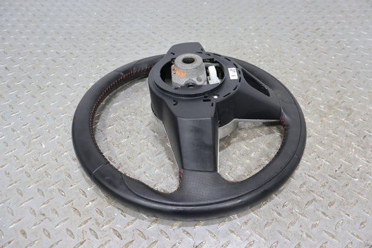 17-20 Fiat 124 Spider OEM Leather Steering Wheel (Nero XR/Red Stitch) See Photos