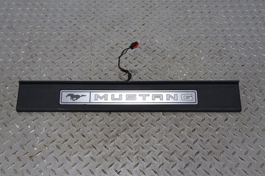 15-17 Ford Mustang GT Coupe Pair Illuminated Door Sill Entry Plates (Black) OEM