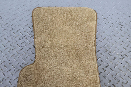 84-86 Chevy C4 Corvette Pair LH & RH Cloth Carpeted Floor Mats (Beige) OEM