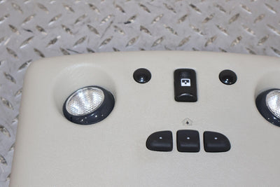 03-07 Hummer H2 Overhead Roof Console (Wheat) W/Sunroof Switches