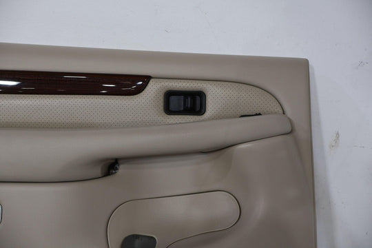 02-03 Cadillac Escalade Short WB Rear Left LH Door Trim Panel (Shale 152) Notes